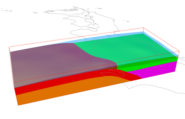 Tectonic Structure Modeling using CHIKAKU DB/CAD